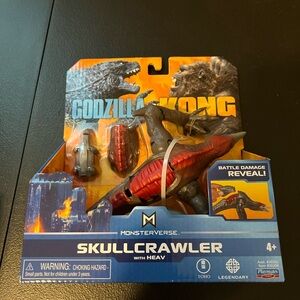 SET OF 2 Godzilla vs Kong Skullcrawler with HEAV Toy